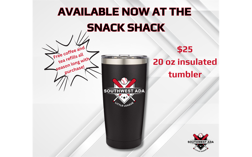 TUMBLERS NOW AVAILABLE