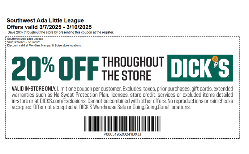 Dick's Sporting Goods Coupon