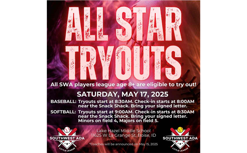 All-Star Tryouts - May 17th